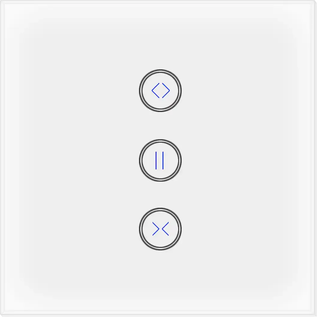 Akubela Curtain Control Panel ZigBee Protocol, Glass Material, Low power consumption.